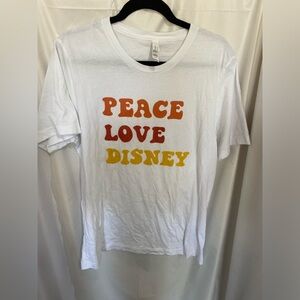 Peace Love and Disney Bella + Canvas shirt